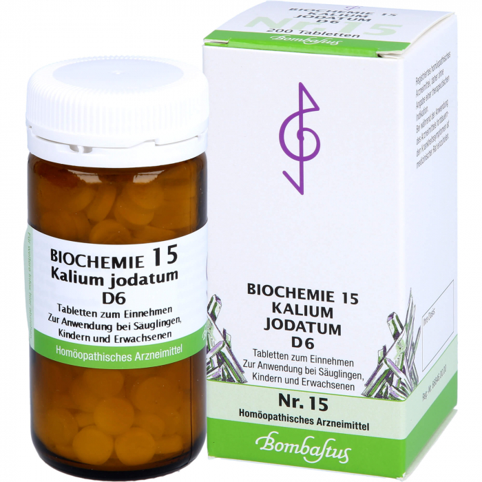 BIOCHEMIE 15 Kalium jodatum D 6 Tabletten 200 St