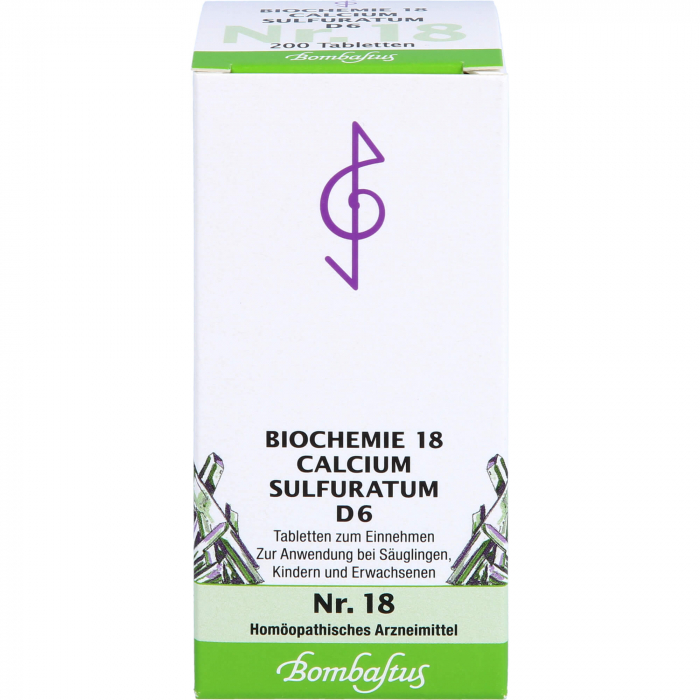 BIOCHEMIE 18 Calcium sulfuratum D 6 Tabletten 200 St