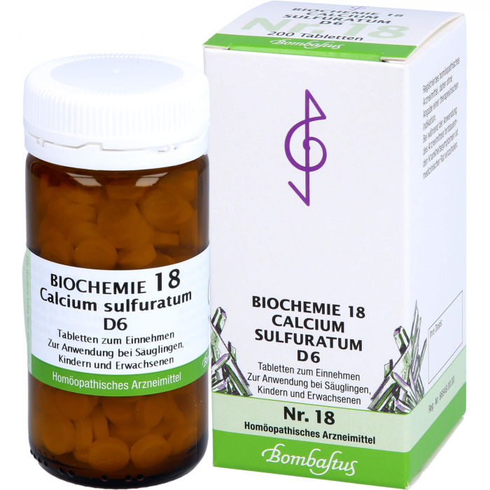 BIOCHEMIE 18 Calcium sulfuratum D 6 Tabletten 200 St