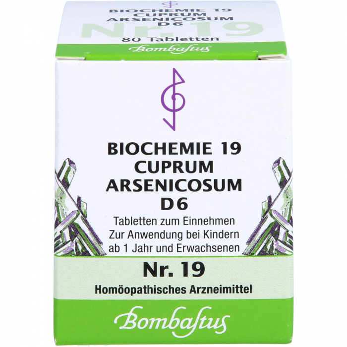 BIOCHEMIE 19 Cuprum arsenicosum D 6 Tabletten 80 St