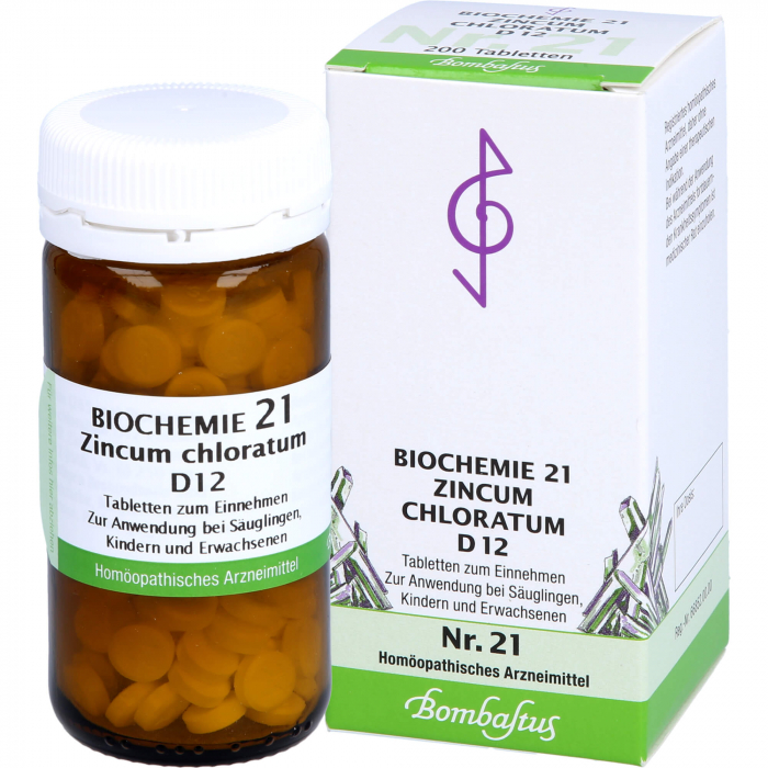 BIOCHEMIE 21 Zincum chloratum D 12 Tabletten 200 St