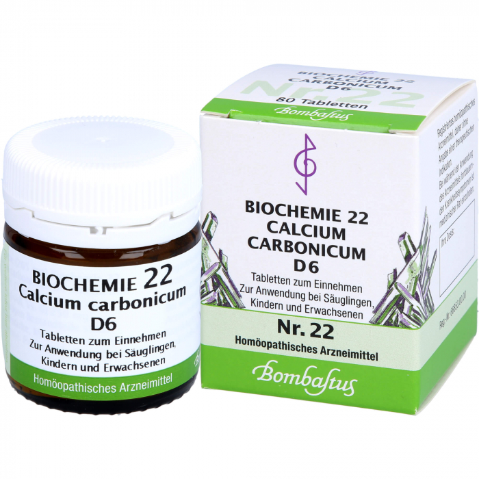 BIOCHEMIE 22 Calcium carbonicum D 6 Tabletten 80 St