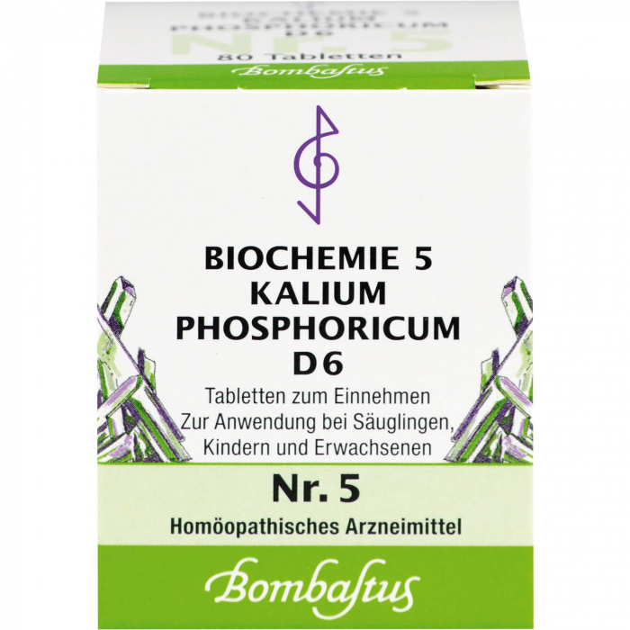 BIOCHEMIE 5 Kalium phosphoricum D 6 Tabletten 80 St