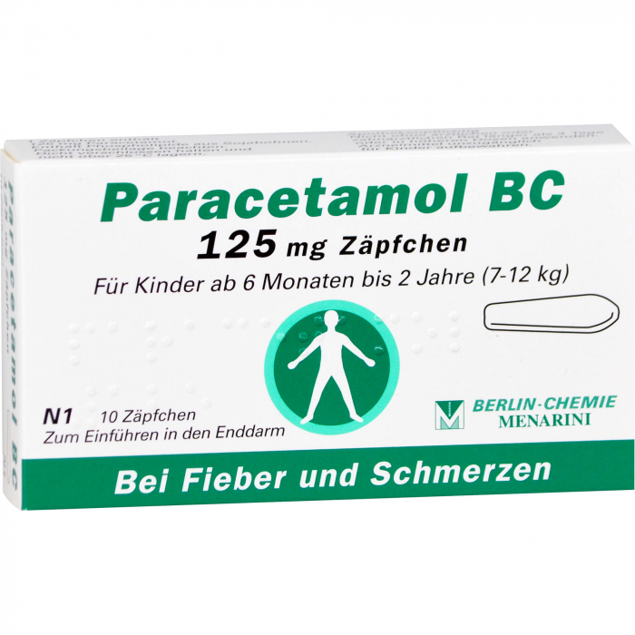 PARACETAMOL BC 125 mg Suppositorien 10 St