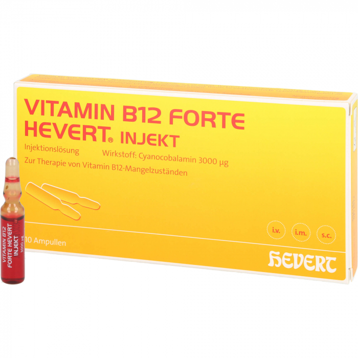 VITAMIN B12 HEVERT forte Injekt Ampullen 10X2 ml