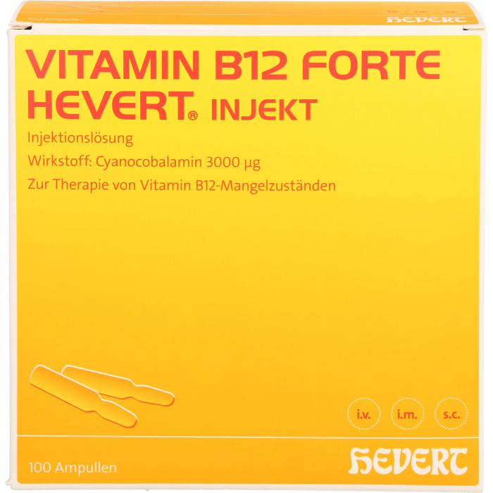 VITAMIN B12 HEVERT forte Injekt Ampullen 100X2 ml