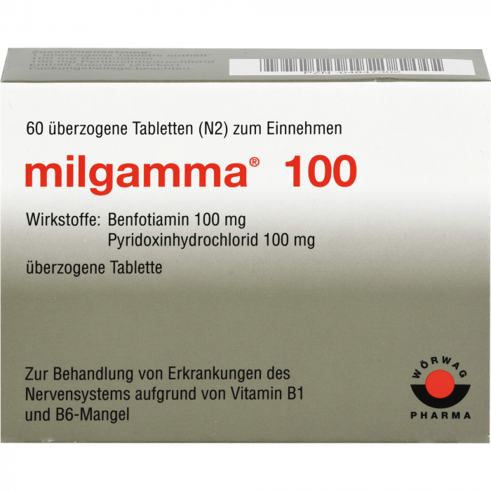MILGAMMA 100 mg überzogene Tabletten 60 St
