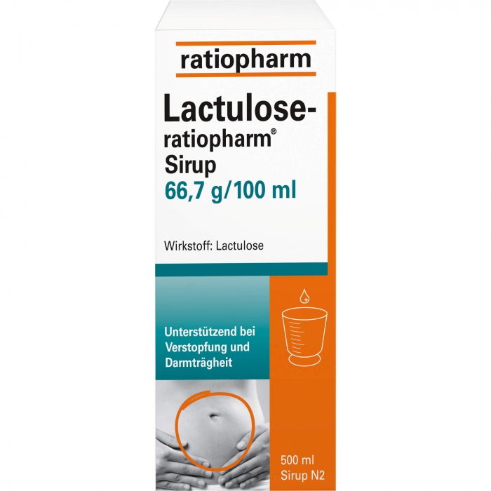 LACTULOSE-ratiopharm Sirup 500 ml