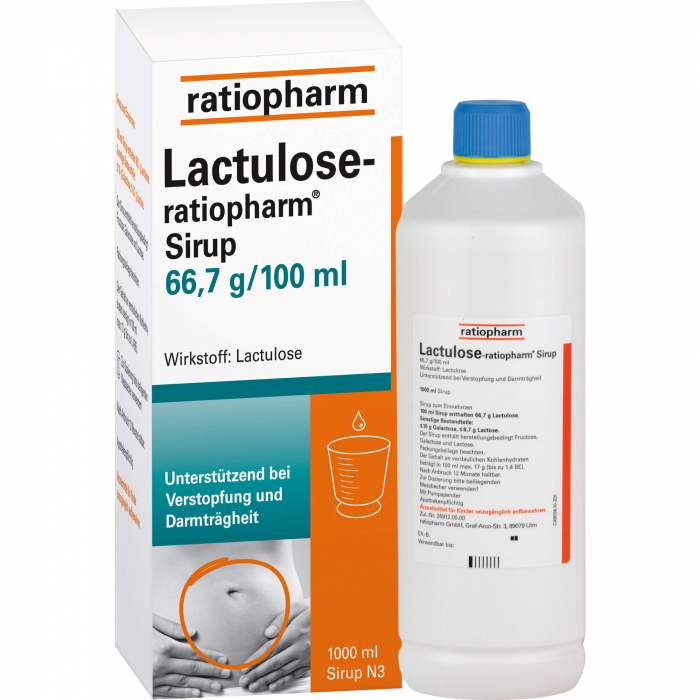 LACTULOSE-ratiopharm Sirup 1000 ml