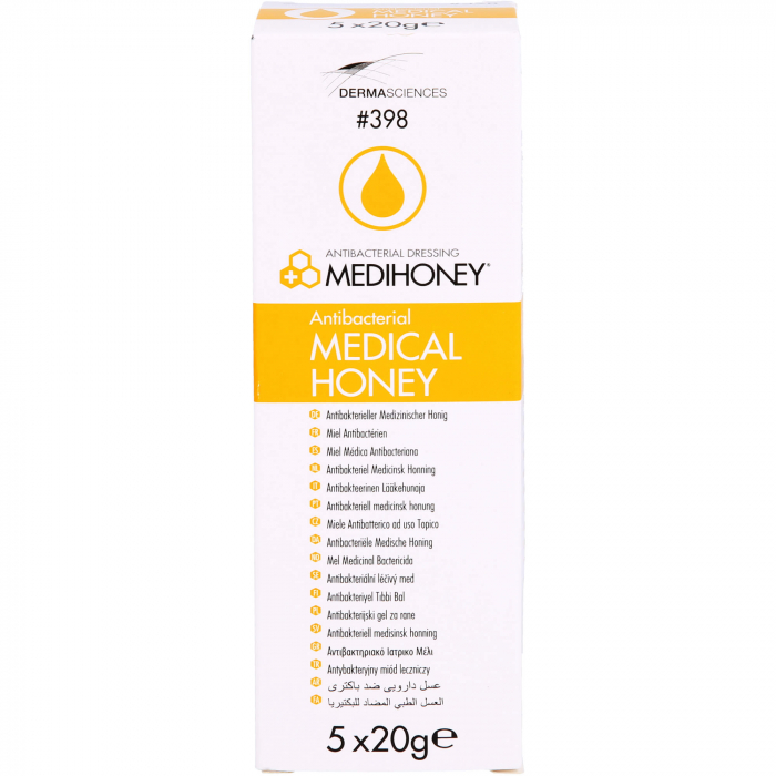 MEDIHONEY antibakterieller medizinischer Honig Gel 5X20 g
