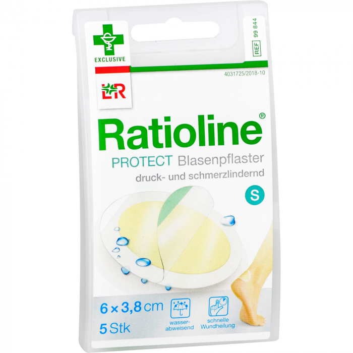 RATIOLINE protect Blasenpflaster 3,8x6 cm klein 5 St