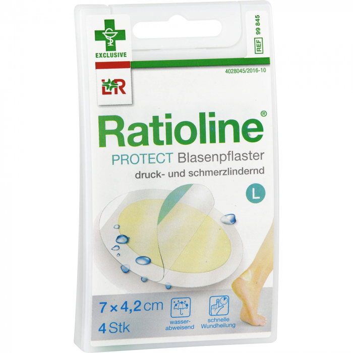 RATIOLINE protect Blasenpflaster 4,2x7 cm groß 4 St