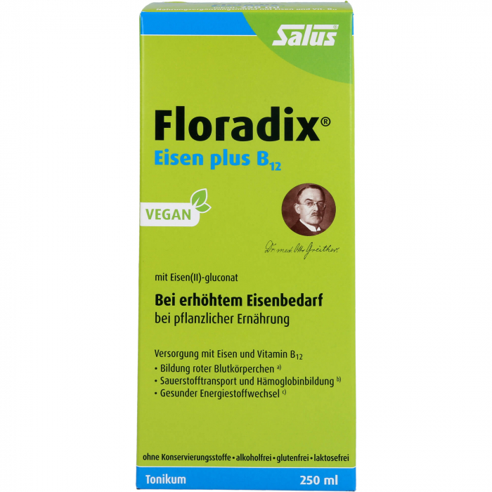 FLORADIX Eisen plus B12 vegan Tonikum 250 ml