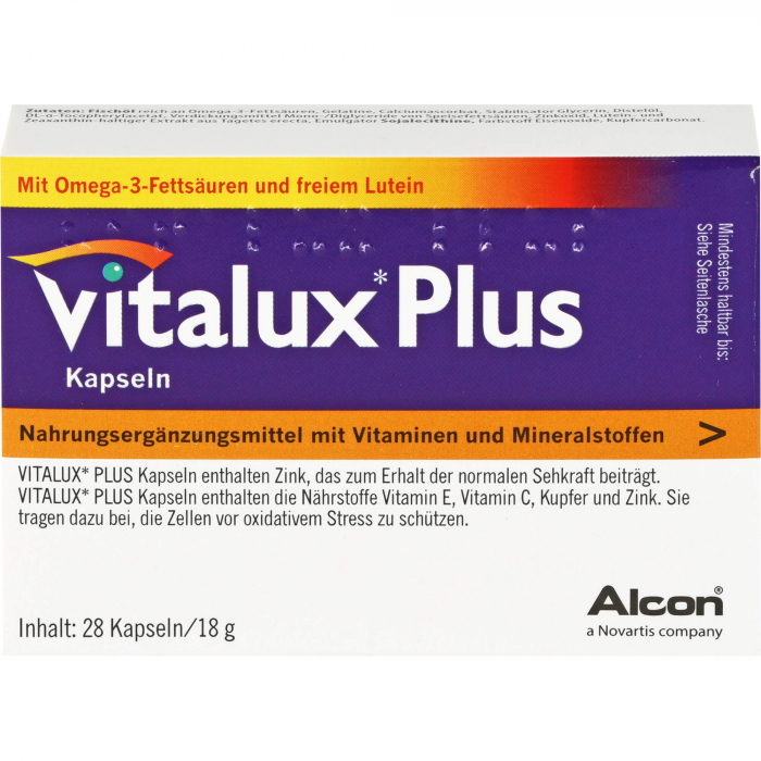 VITALUX Plus Lutein u.Omega-3 Kapseln 28 St