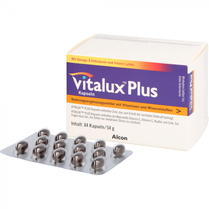 VITALUX Plus Lutein u.Omega-3 Kapseln 84 St
