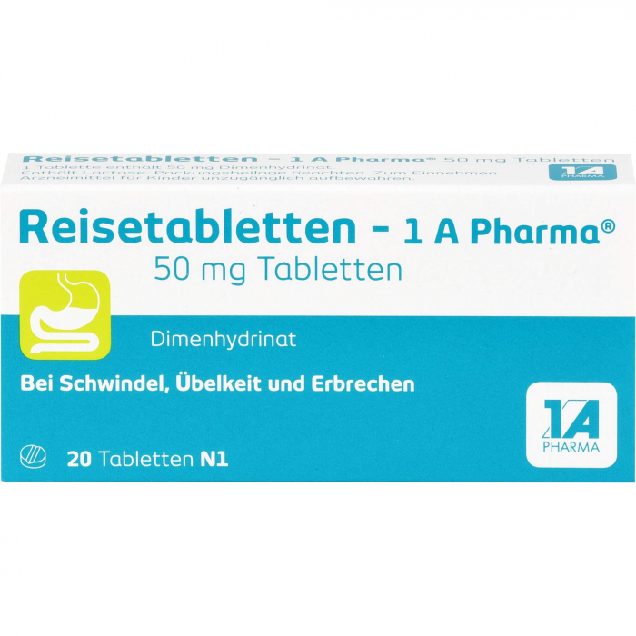 REISETABLETTEN-1A Pharma 20 St