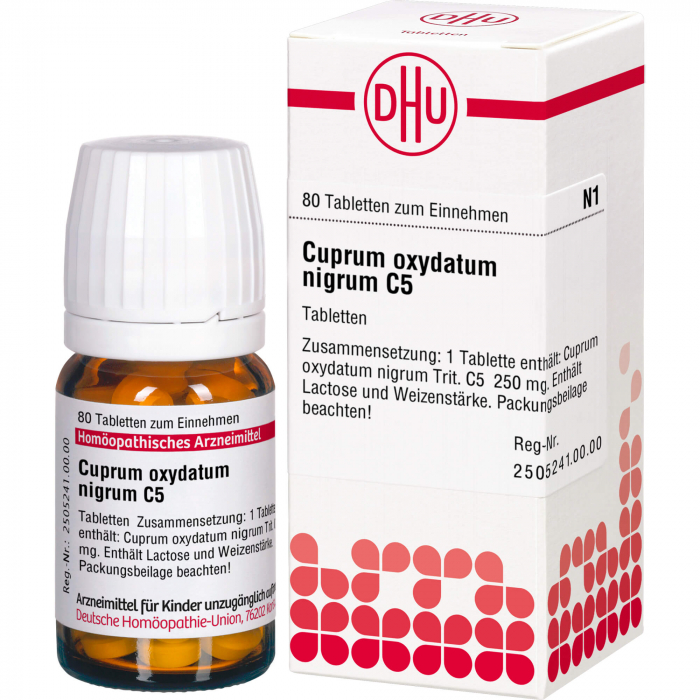 CUPRUM OXYDATUM nigrum C 5 Tabletten 80 St