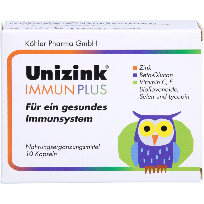 UNIZINK Immun Plus Kapseln 1X10 St