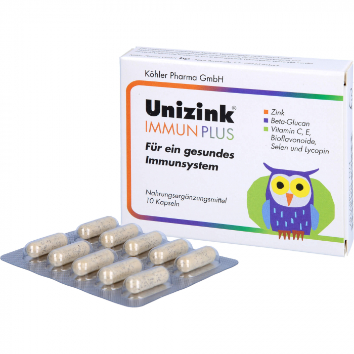 UNIZINK Immun Plus Kapseln 1X10 St