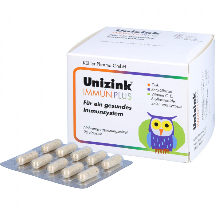 UNIZINK Immun Plus Kapseln 1X90 St