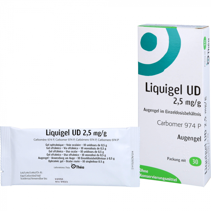 LIQUIGEL UD 2,5mg/g Augengel i.Einzeldosisbeh. 30X0.5 g