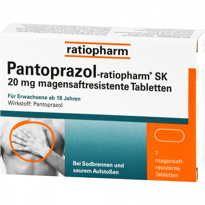 PANTOPRAZOL-ratiopharm SK 20 mg magensaftres.Tabl. 7 St