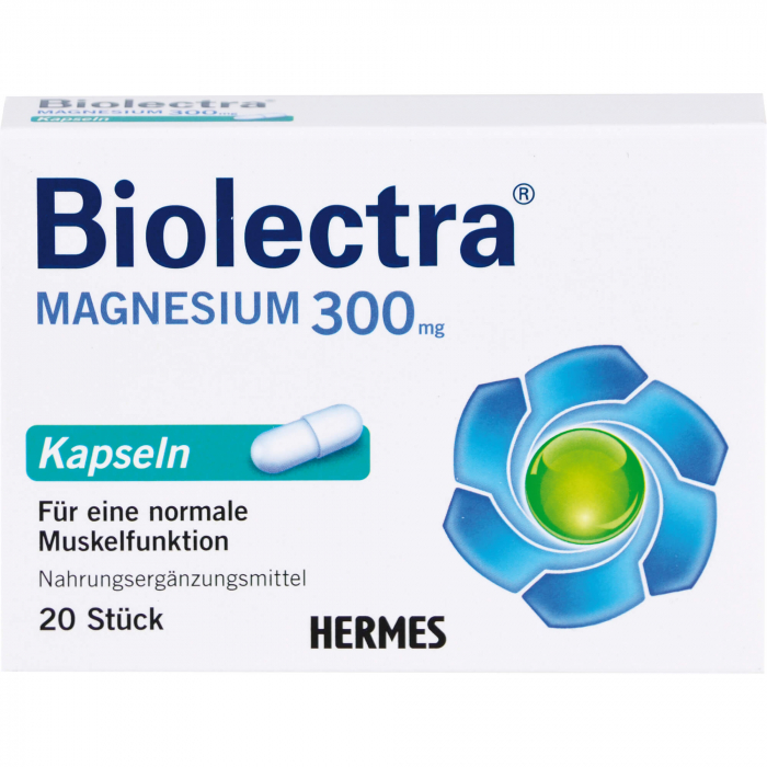 BIOLECTRA Magnesium 300 mg Kapseln 20 St