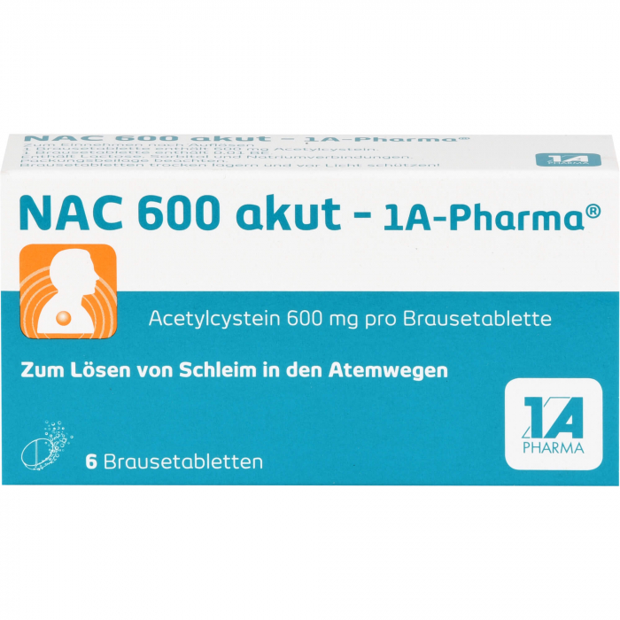 NAC 600 akut-1A Pharma Brausetabletten 6 St