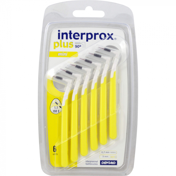 INTERPROX plus mini gelb Interdentalbürste 6 St