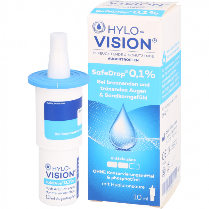 HYLO-VISION SafeDrop 0,1% Augentropfen 10 ml