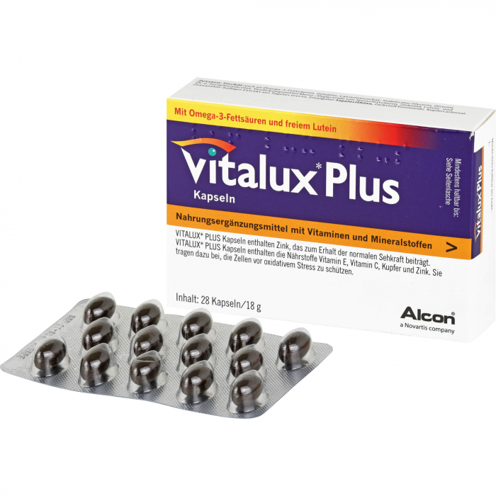 VITALUX Plus 10 mg Lutein Kapseln 28 St