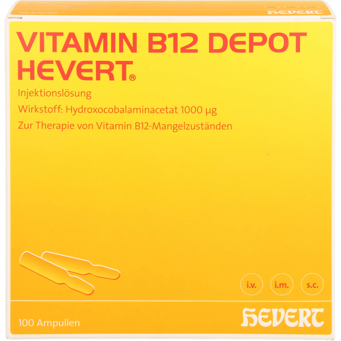 VITAMIN B12 DEPOT Hevert Ampullen 100 St
