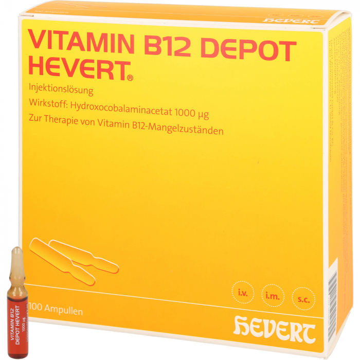 VITAMIN B12 DEPOT Hevert Ampullen 100 St