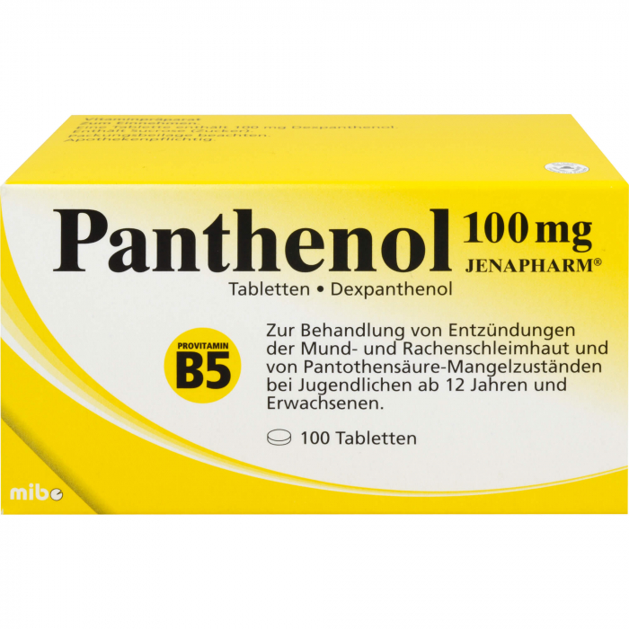 PANTHENOL 100 mg Jenapharm Tabletten 100 St