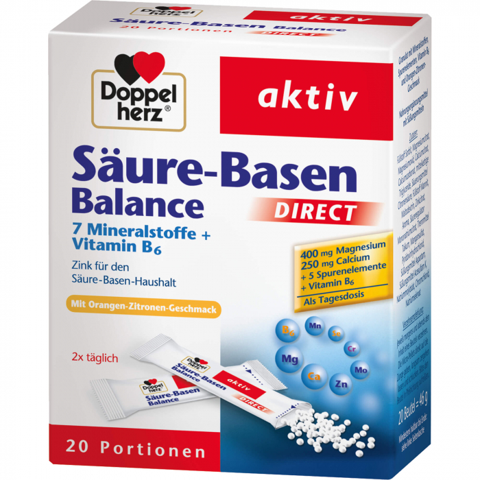 DOPPELHERZ Säure-Basen Balance DIRECT Pellets 20 St