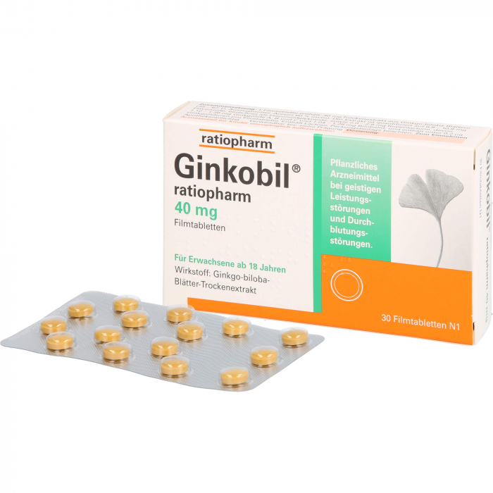 GINKOBIL-ratiopharm 40 mg Filmtabletten 30 St