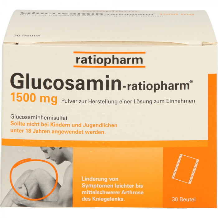 GLUCOSAMIN-RATIOPHARM 1500 mg Plv.z.H.e.L.z.Einn. 30 St