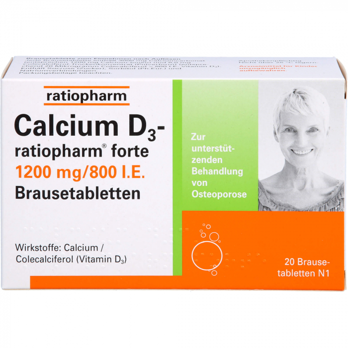 CALCIUM D3-ratiopharm forte Brausetabletten 20 St