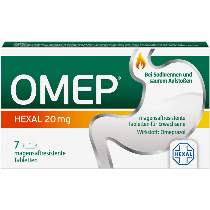 OMEP HEXAL 20 mg magensaftresistente Tabletten 7 St