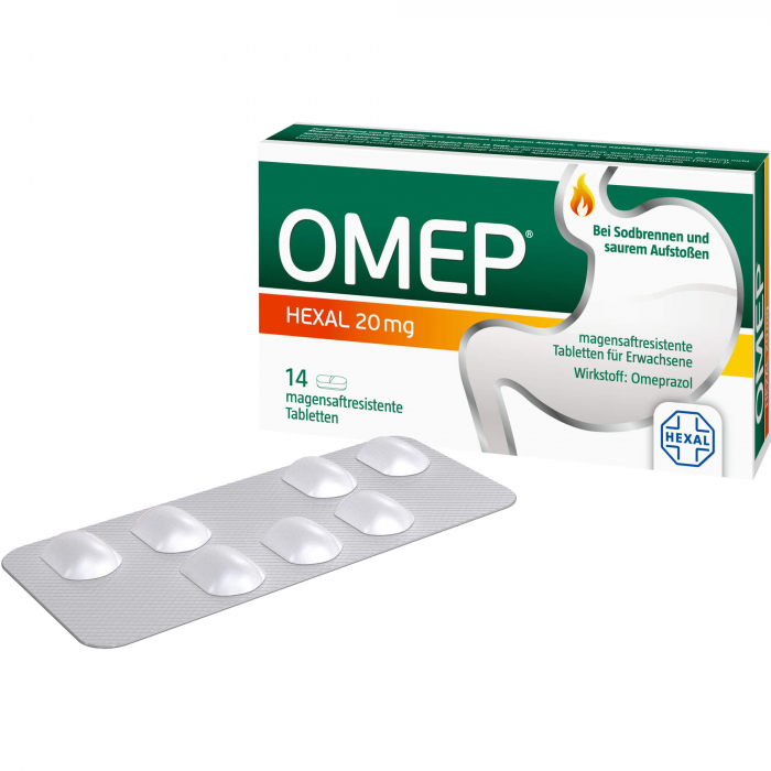 OMEP HEXAL 20 mg magensaftresistente Tabletten 14 St