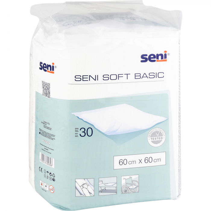 SENI Soft Basic Bettschutzunterlage 60x60 cm 30 St