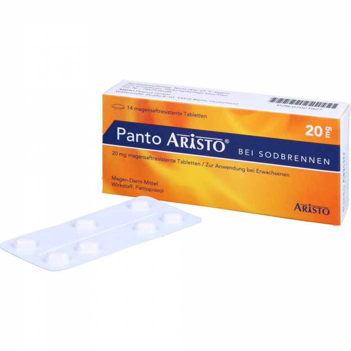 PANTO Aristo bei Sodbrennen 20 mg magensaftr.Tabl. 14 St