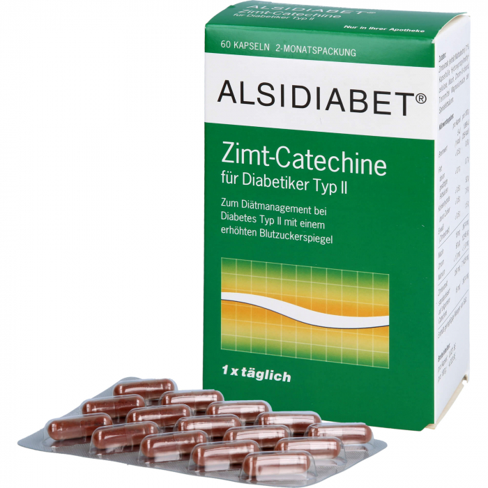 ALSIDIABET Zimt-Catechine f.Diab.Typ II 1xtägl.Kps 60 St