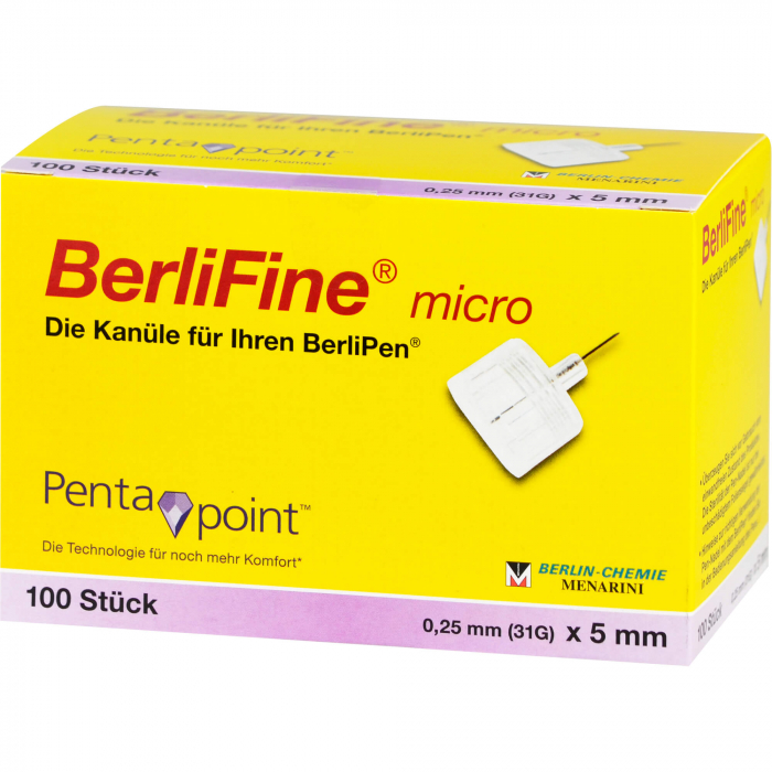 BERLIFINE micro Kanülen 0,25x5 mm 100 St