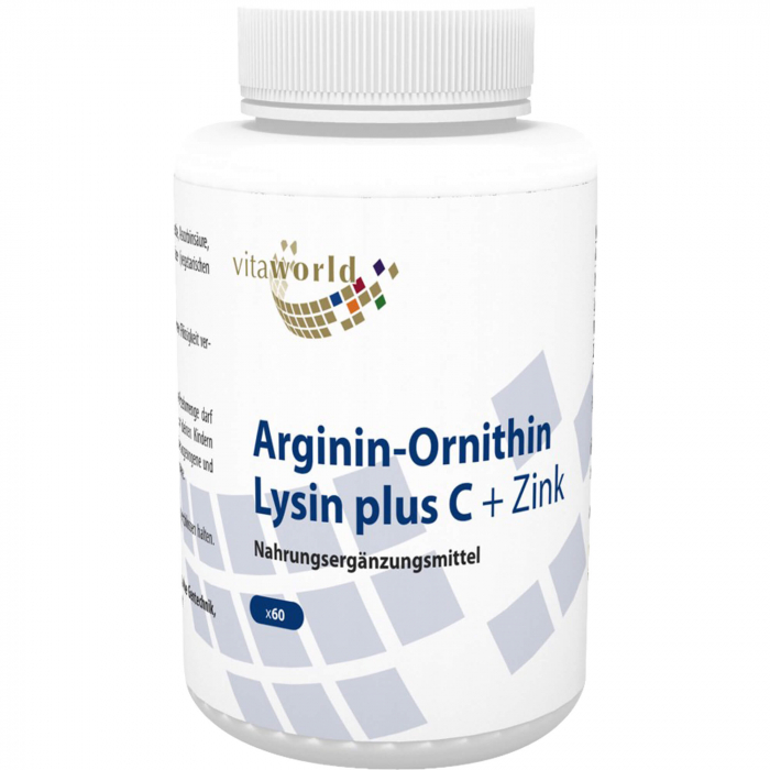 ARGININ-ORNITHIN-Lysin Plus C+Zink Kapseln 60 St