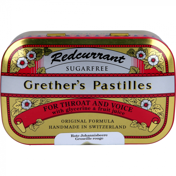 GRETHERS Redcurrant+Vitamin C zuckerfrei Pastillen 110 g