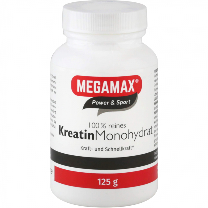 KREATIN MONOHYDRAT 100% Megamax Pulver 125 g