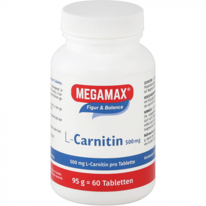 L-CARNITIN 500 mg Megamax Tabletten 60 St