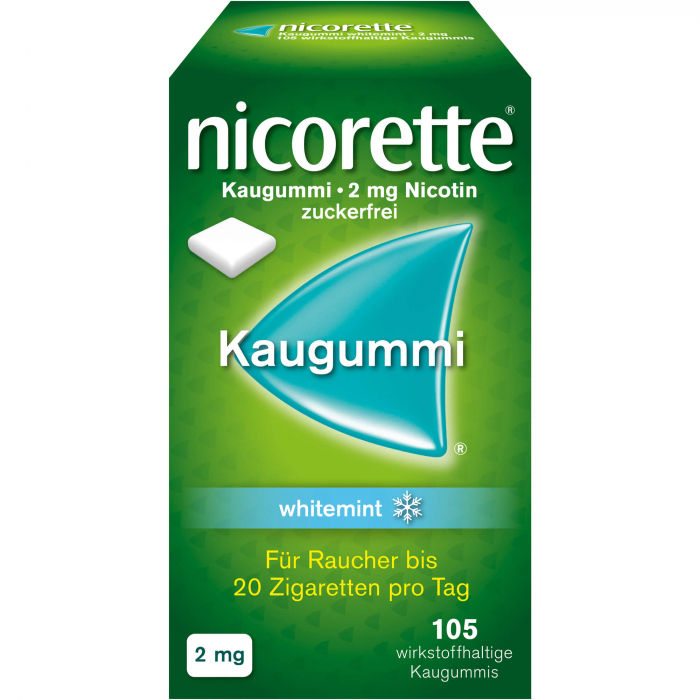NICORETTE Kaugummi 2 mg whitemint 105 St