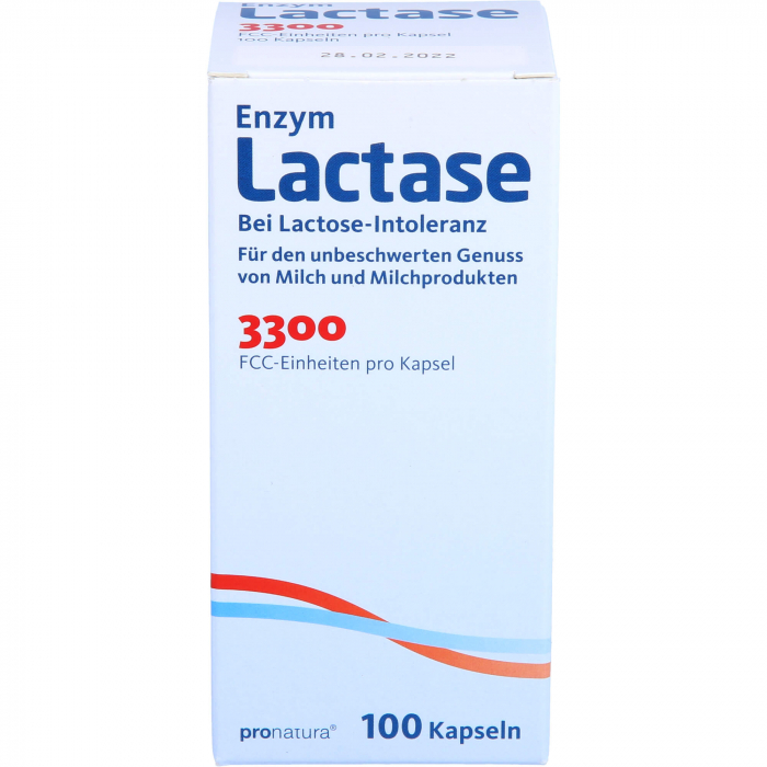 LACTASE 3.300 FCC 200 mg Kapseln 100 St